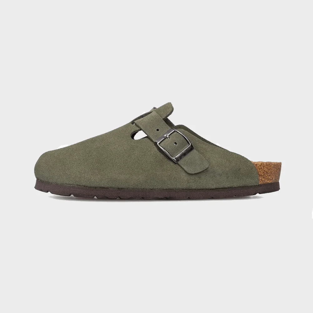 NUVRA “Maison Suede Mule”