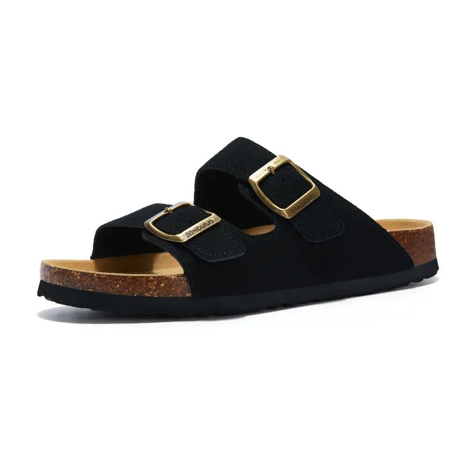 NUVRA Siena – Cork Double-Strap Sandal