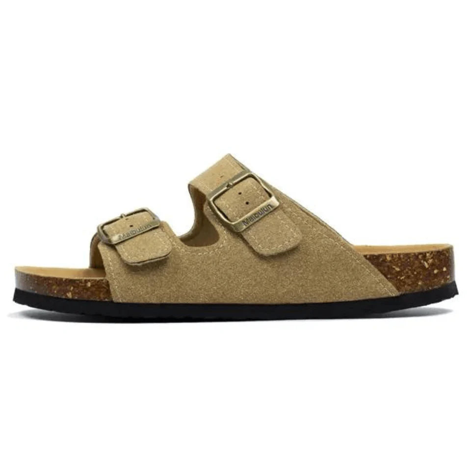 NUVRA Siena – Cork Double-Strap Sandal