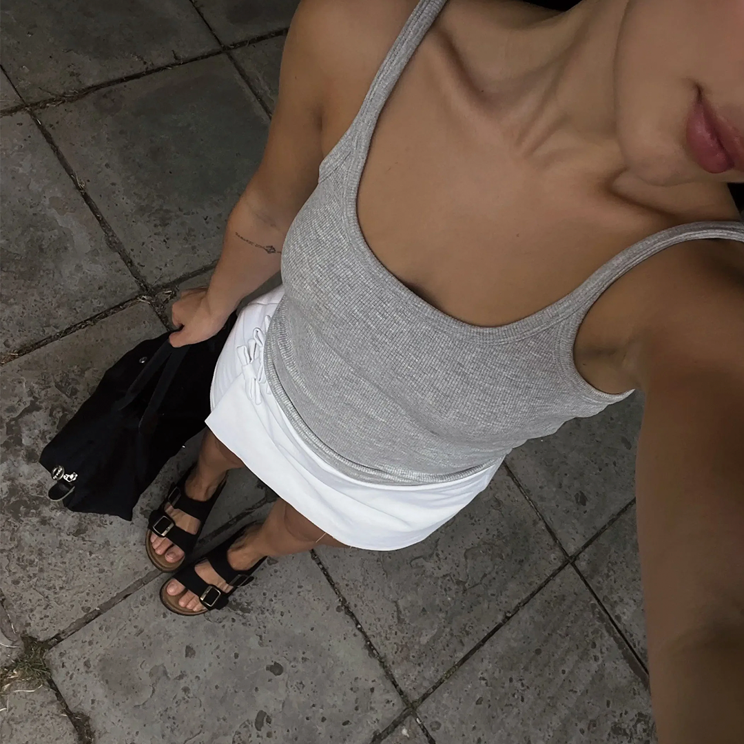 NUVRA Siena – Cork Double-Strap Sandal