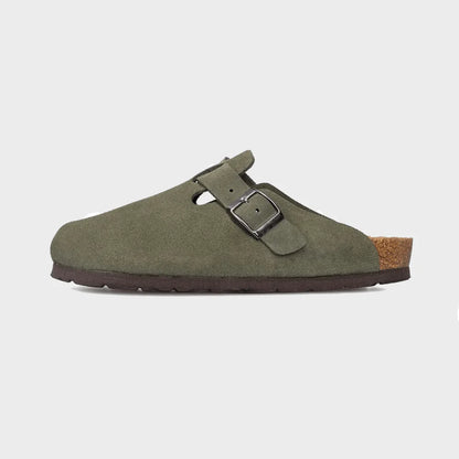 NUVRA “Maison Suede Mule”